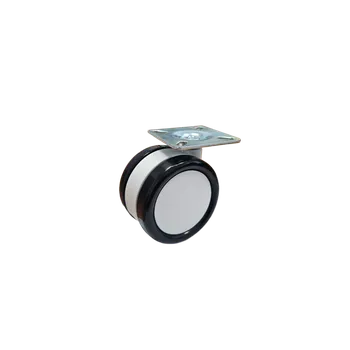 75mm kolečko (bez brzdy, plotýnka) - bílé