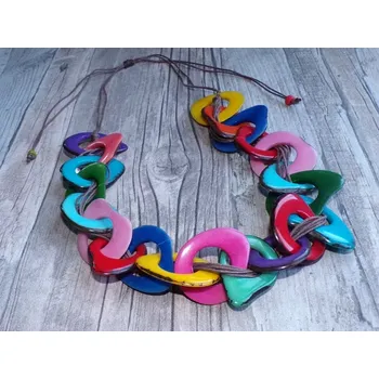 Náhrdelník Náhrdelník (tagua, barevný, větší)