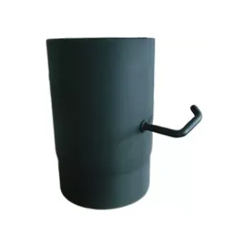 Kouřovod Roura kouřovodu s klapkou 250 mm, tl. 1,5 mm - 120 mm