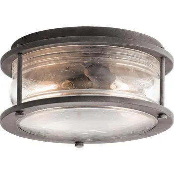 Nástěnné svítidlo Elstead Venkovní stropní světlo Kichler ASHLAND BAY-F/2xE27/starý zinek