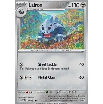 Volný čas Pokémon TWM 121/167 Lairon - Twilight Masquerade Stav: Near Mint, Verze: NORMAL