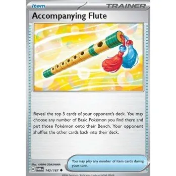 Volný čas Pokémon TWM 142/167 Accompanying Flute - Twilight Masquerade Stav: Near Mint, Verze: NORMAL