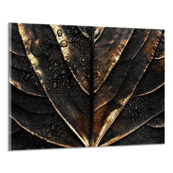 Obraz Obraz na plátně Černozlatý list , jednodílný 3204AX