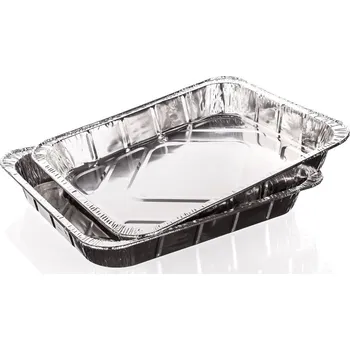 Zahradní gril Miska grilovací 32x26x4,5cm Al (2ks)