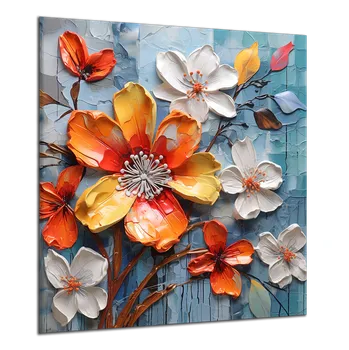 Obraz Obraz na plátně Plastická květinová reprodukce , jednodílný 3605AY