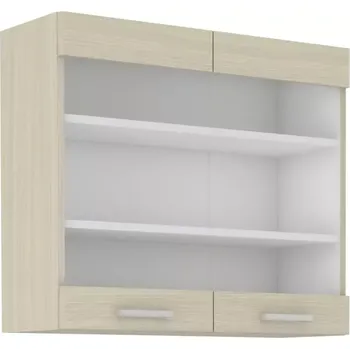 Kuchyňská linka Kuchyňská skříňka Christo 80GS-72-2F dub ferrara/sklo - SLEVA 3% s kodem radost25