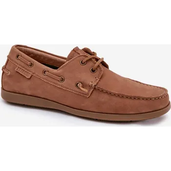 Pánské mokasíny Pánské Kožené Mokasíny Big Star RR174162 Barva: Béžová, Velikost: 43