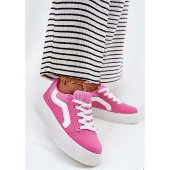 Dámské tenisky Dámské Tenisky Na Platformě Khaki Tellnira Barva: Růžová, Velikost: 37