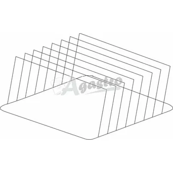 Zábradlí Držák plechů a podnosů nerez 300 x 465 x 210 mm (rozteč 48 mm)