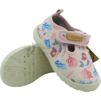 Dívčí tenisky Barefoot plátěnky D.D.Step C086-51733A Baby pink - vel. 27