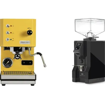 Kávovar Profitec GO, yellow + Eureka Mignon Specialita, BL black