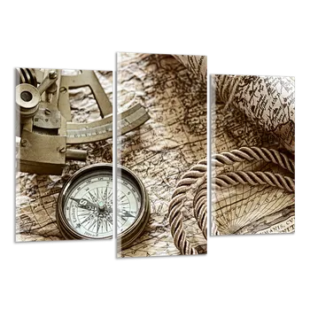 Obraz Obraz na plátně Kompas , třídílný 1509CX