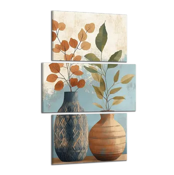 Obraz Obraz na plátně Dvě vázy , třídílný 4035CX