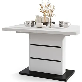 Jídelní stůl Rozkládací jídelní stůl PAOLO bílá/černá