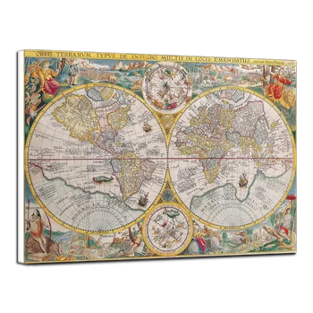 Obraz Obraz na plátně Starověká mapa , jednodílný 3003AX