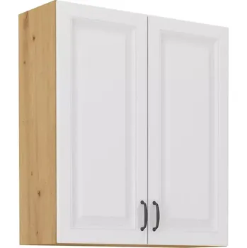 Kuchyňská linka Kuchyňská skříňka Stipe 80 G 90 2F bílá/dub artisan - SLEVA 3% s kodem radost25