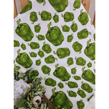 Utěrka Kuchyňská utěrka - zelené papriky