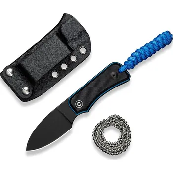 lovecký nůž Civivi Baby Banter Fixed Blade C23045-1 Black/Blue G10 Nitro-V