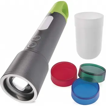 Outdoorové vybavení EMOS LED nabíjecí kovová svítilna, 600 lm, 1 200 mAh