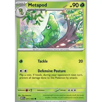 Volný čas Pokémon MEW 011/165 Metapod - 151 Stav: Near Mint, Verze: NORMAL
