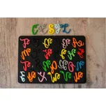 Cesil Silikonová forma Velká abeceda kaligrafie