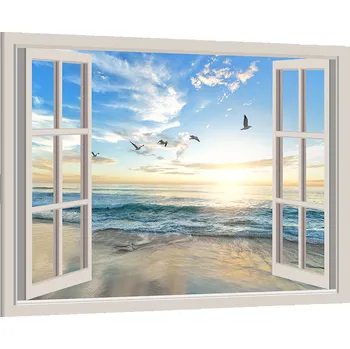 Obraz Obraz na plátně Okno na pláž , jednodílný 3047AX