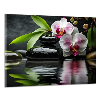 Obraz Obraz na plátně Orchidej a zen kameny , jednodílný 3354AX