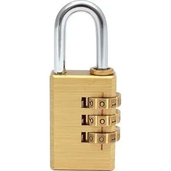 Visací zámek 28mm mosazný kombinovaný visací zámek KZL28