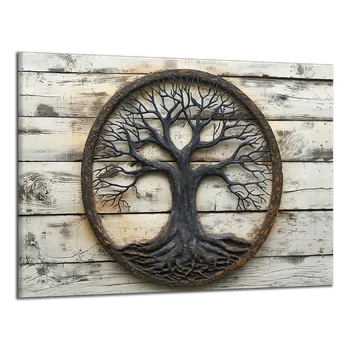 Obraz Obraz na plátně Strom života a dřevo , jednodílný 3895AX