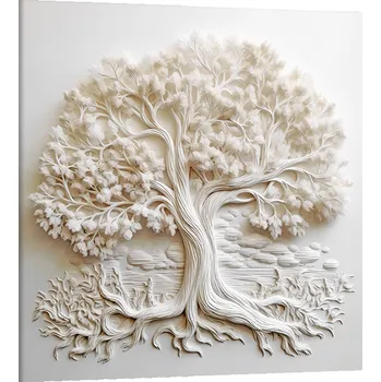 Obraz Obraz na plátně Reliéf bílého stromu , jednodílný 4059AY