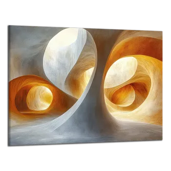 Obraz Obraz na plátně Moderní oranžová abstrakce , jednodílný 3806AX