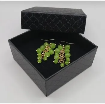 Hudební náušnice v dárkové krabičce - hrozen bílý