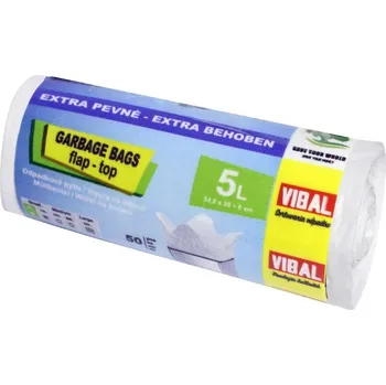 Sáček na potraviny VIBAL Sáčky zavaz. bílý 5L 33x29+6cm 108g 50ks x 50rol