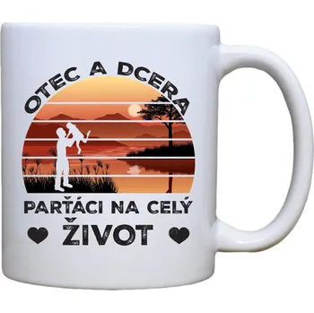 DOBRÝ TRIKO Keramický MAXI hrnek 550 ml Otec a dcera
