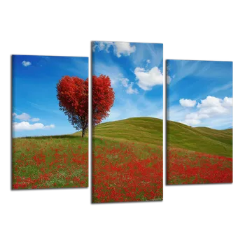 Obraz Obraz na plátně Strom ve tvaru srdce , třídílný 3437CX