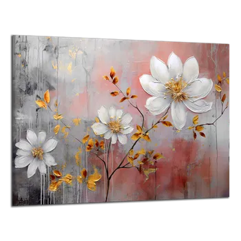 Obraz Obraz na plátně Bílé květy na větičce , jednodílný 3608AX