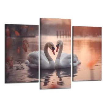 Obraz Obraz na plátně Labutě , třídílný 3421CX
