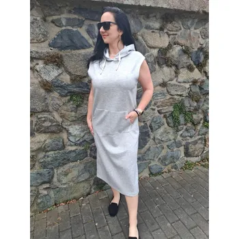 Dámské šaty Dlouhé letní šaty šedé Velikost: UNI: S - XL
