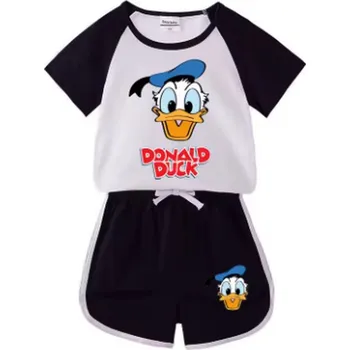 Disney Letní souprava Kačer Donald - kraťasy + triko Barva: Černá, Velikost: 110 (4 roky)