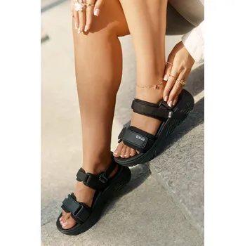 Dámské sandále Dámské Sportovní Sandály Na Platformě Big Star RR274A076 Barva: Černá, Velikost: 41