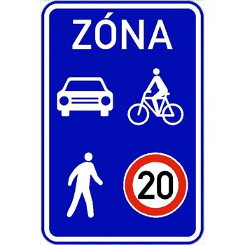Dopravní značení Dopravní značka IZ10a - Sdílená zóna