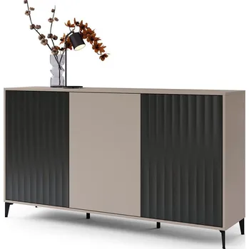 Komoda Komoda RONJA taupe/černá