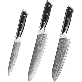 Sada nožů z damaškové oceli G10