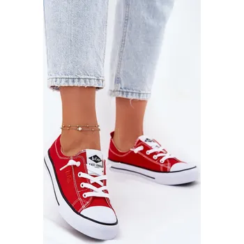 Dámské tenisky Dámské Textilní Tenisky Lee Cooper LCW-25-02-3296L Barva: Červená, Velikost: 38