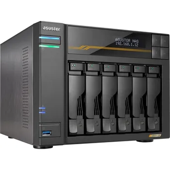 Stolní počítač Asustor Lockerstor 4 Gen3 AS6806T Síťové úložiště NAS, 6× 2,5"/3,5" SATA III, quad-core 2,3GHz, 16GB DDR5, 2× 10 GbE LAN, 2× 5 GbE LAN, 4× M.2, 2× USB 4.0, 3× USB 3.2 AS6806T