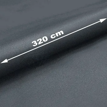 Nepromokavá látka Oxford WR Teflon, šíře 320 cm, Grafitová