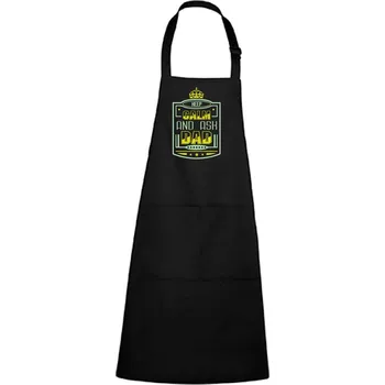 Kuchyňská zástěra DOBRÝ TRIKO Zástěra s potiskem Keep calm dad Barva: Černá