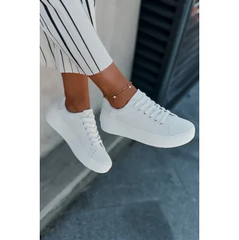 Dámské tenisky Dámské Plátěné Tenisky Na Platformě Big Star RR274463 Barva: Bílá, Velikost: 40