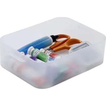 Úložný box SUNDIS Plastový úložný organizér Pure Box A6, mléčný