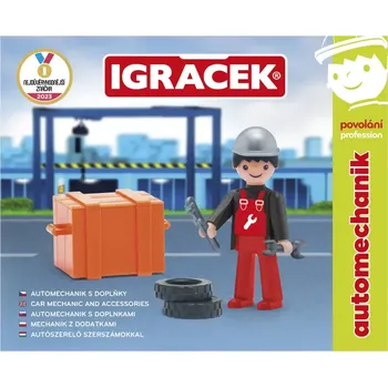 Figurka Igráček Automechanik s nářadím (Igráček Automechanik - figurka s nářadím)